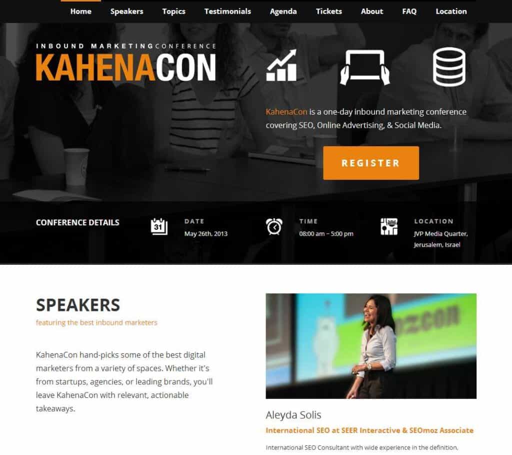 KahenaCon 2013 - Israel's Inbound Marketing Conference- May 26th, 2013