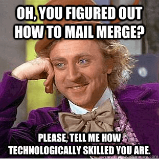 Mail Merges Are Easy