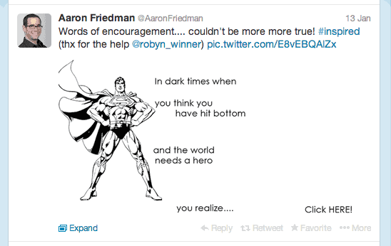 Superman tweet